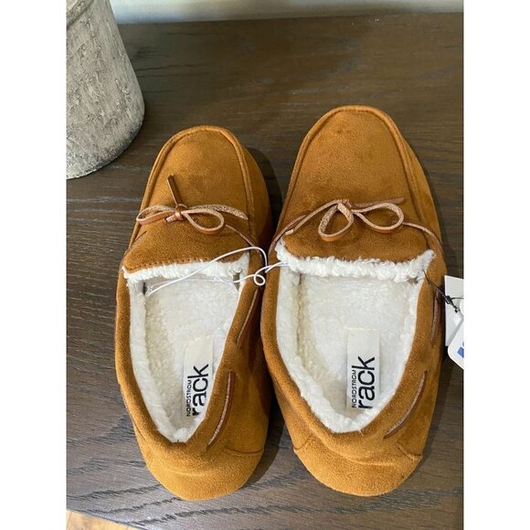 Nordstrom Rack RKDouglas Moccasin Brown Chestnut Womens Size Small - Picture 1 of 6